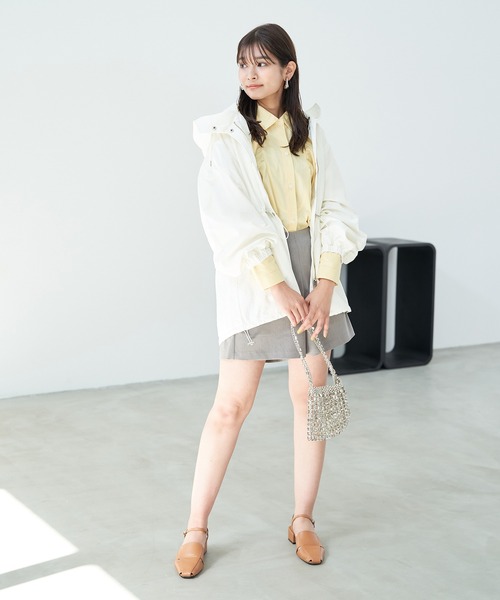 VIS（ビス）の「【洗える】モモンガビックシルエットシャツ（シャツ/ブラウス・レディース・クリーム/サックスブルー/ホワイト系その他・FREE）」の10枚目の写真