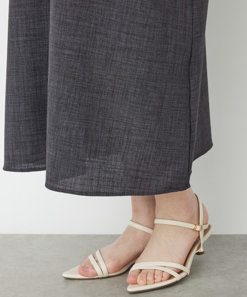 un dix cors（アンディコール）の「《オケージョン》シアー袖切替ワンピース（ドレス・レディース・チャコールグレー/ブラック・FREE）」の15枚目の写真