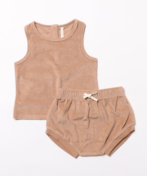 【セール】★Quincy Mae★TERRY TANK SET | CLAY（その他ベビー用品）｜Quincy Mae（クインシーメイ）