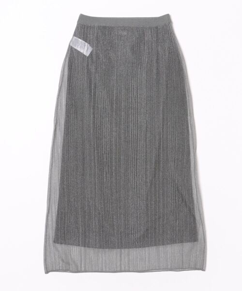 【美品】Mila Owen ブラウン スカート きれいめ✨ 【1066】 Mila Owen（ミラオーウェン）の「フェイクレザーランダムヘム