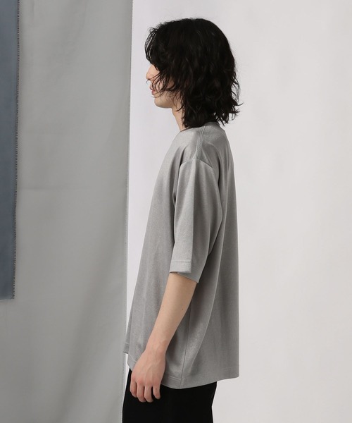 HARE（ハレ）の「ラメデザインポンチカット(HARE)（Tシャツ/カットソー・メンズ・グレー/ブラック・MEDIUM/SMALL）」の10枚目の写真