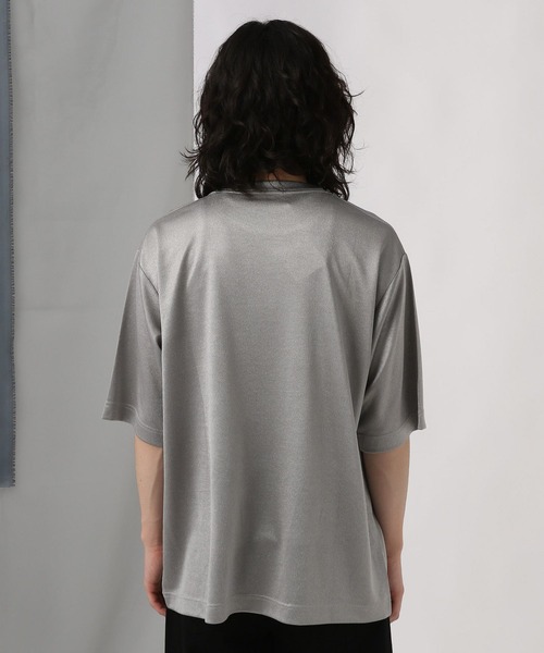HARE（ハレ）の「ラメデザインポンチカット(HARE)（Tシャツ/カットソー・メンズ・グレー/ブラック・MEDIUM/SMALL）」の11枚目の写真