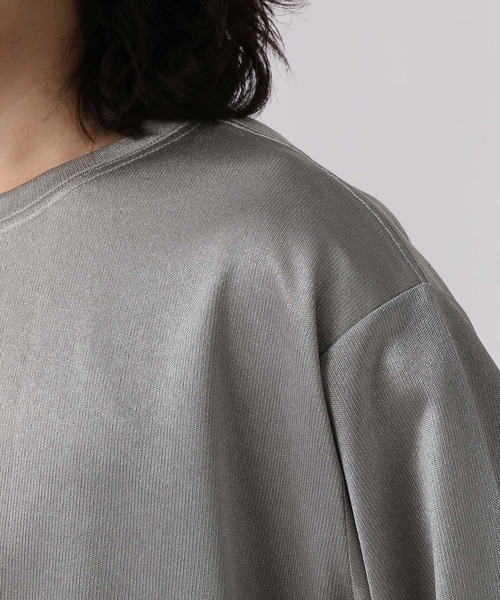 HARE（ハレ）の「ラメデザインポンチカット(HARE)（Tシャツ/カットソー・メンズ・グレー/ブラック・MEDIUM/SMALL）」の13枚目の写真