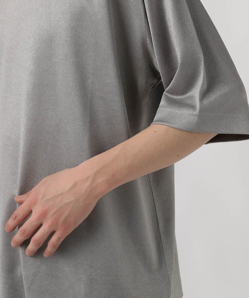 HARE（ハレ）の「ラメデザインポンチカット(HARE)（Tシャツ/カットソー・メンズ・グレー/ブラック・MEDIUM/SMALL）」の14枚目の写真