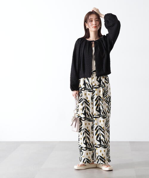 N.（N. Natural Beauty Basic）（エヌエヌナチュラルビューティーベーシック）の「◆フクレジャガード羽織ブラウス（シャツ/ブラウス・レディース・ブラック/ホワイト/ブルー・MEDIUM）」の17枚目の写真