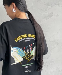 【WEB限定】[NANGA/ナンガ] CAMPING MANNERS PEG&ROPE エコハイブリットプリントTシャツ