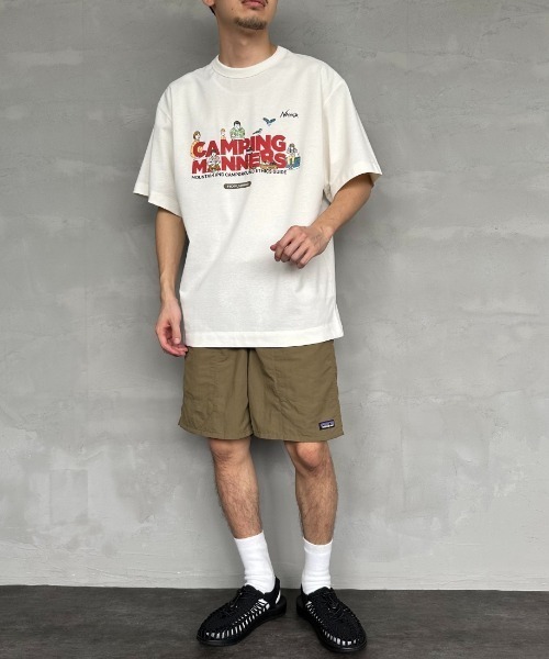NANGA（ナンガ）の「【WEB限定】[NANGA/ナンガ] CAMPING MANNERS PEG&ROPE エコハイブリットプリントTシャツ（Tシャツ/カットソー・レディース・ブラック/ホワイト/キャメル・S/M/L/XL）」の11枚目の写真
