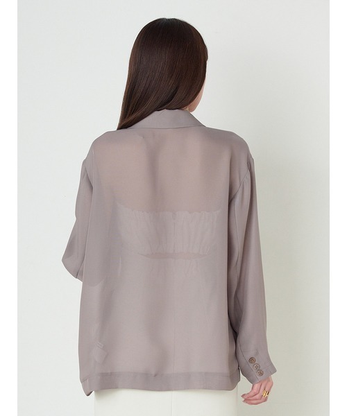 SNIDEL（スナイデル）の「シアージャケット（テーラードジャケット・レディース・ブラック/ピンク/ベージュ/モカ・0/1）」の10枚目の写真