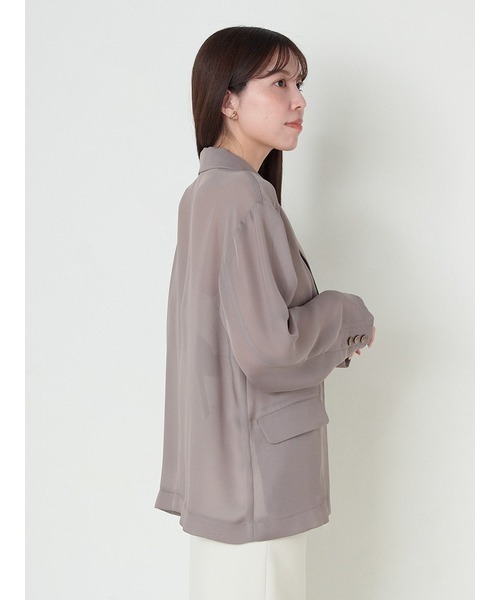 【SNIDEL／スナイデル】シアージャケット モカ S 未使用に近い SNIDEL（スナイデル）の「シアージャケット（テーラード