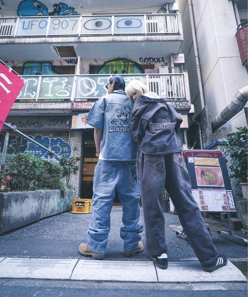 centimeter(センチメーター)の「CMT ruler washed denim shirt(シャツ/ブラウス・メンズ・ライトブルー/ブラウン/ブラック・LARGE/X-LARGE/MEDIUM)」の14枚目の写真