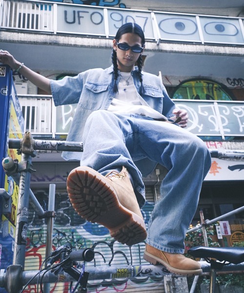 centimeter(センチメーター)の「CMT ruler washed denim shirt(シャツ/ブラウス・メンズ・ライトブルー/ブラウン/ブラック・LARGE/X-LARGE/MEDIUM)」の15枚目の写真