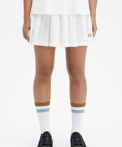 FRED PERRY（フレッドペリー）の「Sheer Knit Panelled Skirt