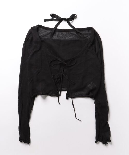 Sibra（シブラ）の「2点セット　キャミソール+カーディガン（カーディガン/ボレロ・レディース・ホワイト/ブラック/グレー・M）」の17枚目の写真