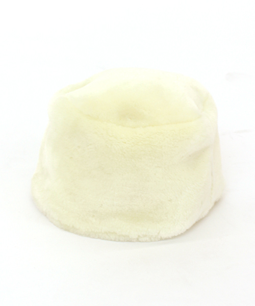 Omekashi(オメカシ)の「【Omekashi】ファーロシア帽(ニットキャップ/ビーニー・レディース・アイボリー/ブラック/モカ/ベージュ・FREE)」の2枚目の写真