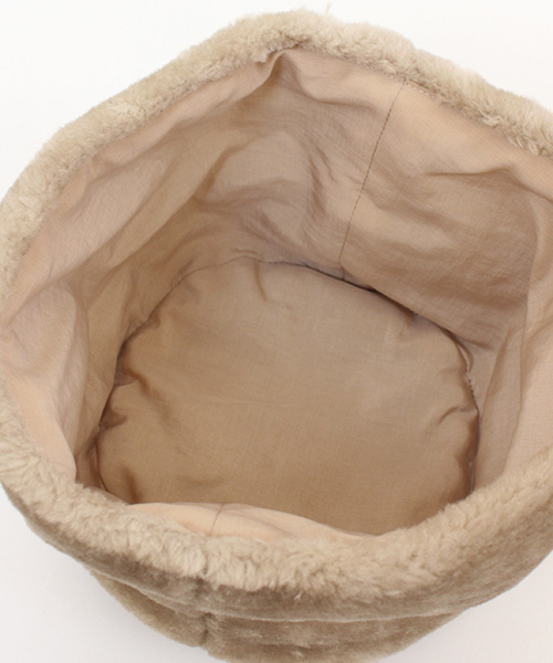 Omekashi(オメカシ)の「【Omekashi】ファーロシア帽(ニットキャップ/ビーニー・レディース・アイボリー/ブラック/モカ/ベージュ・FREE)」の9枚目の写真