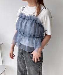 AS KNOW AS plus | ◎バックリボンチュールビスチェキャミソール(キャミソール)