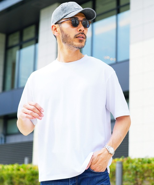 jiggys shop(ジギーズショップ)の「接触冷感 吸湿速乾 ドライポンチ プレミアム 半袖Tシャツ(Tシャツ/カットソー・メンズ・ブラック/グレー系その他/チャコールグレー/ホワイト・MEDIUM/LARGE/X-LARGE)」の2枚目の写真