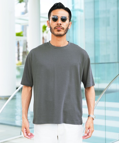jiggys shop(ジギーズショップ)の「接触冷感 吸湿速乾 ドライポンチ プレミアム 半袖Tシャツ(Tシャツ/カットソー・メンズ・ブラック/グレー系その他/チャコールグレー/ホワイト・MEDIUM/LARGE/X-LARGE)」の13枚目の写真