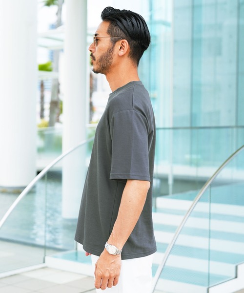 jiggys shop(ジギーズショップ)の「接触冷感 吸湿速乾 ドライポンチ プレミアム 半袖Tシャツ(Tシャツ/カットソー・メンズ・ブラック/グレー系その他/チャコールグレー/ホワイト・MEDIUM/LARGE/X-LARGE)」の12枚目の写真