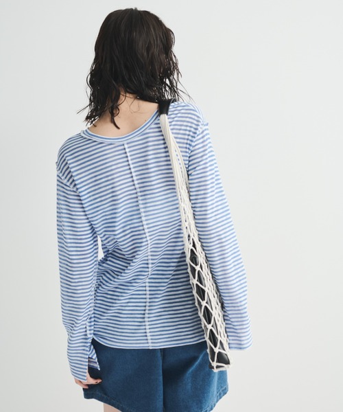 MERLOT（メルロー）の「ネットトライアングルバッグ（トートバッグ・レディース・グリーン/ブラック・FREE）」の10枚目の写真