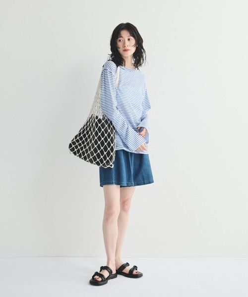 MERLOT（メルロー）の「ネットトライアングルバッグ（トートバッグ・レディース・グリーン/ブラック・FREE）」の11枚目の写真