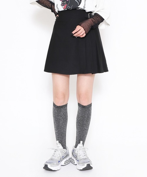 PUNYUS（プニュズ）の「サイドプリーツミニスカート（スカート・レディース・ブラック・1/2/3/4）」の20枚目の写真