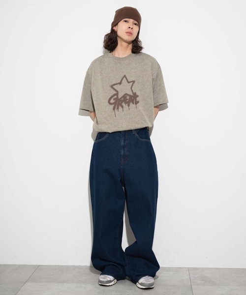 WEGO（ウィゴー）の「WEGO/スノーダイグラフィックT（Tシャツ/カットソー・メンズ・オレンジ/ブラック/ベージュ/ブラック系その他/ダークグレー・MEDIUM/LARGE）」の20枚目の写真