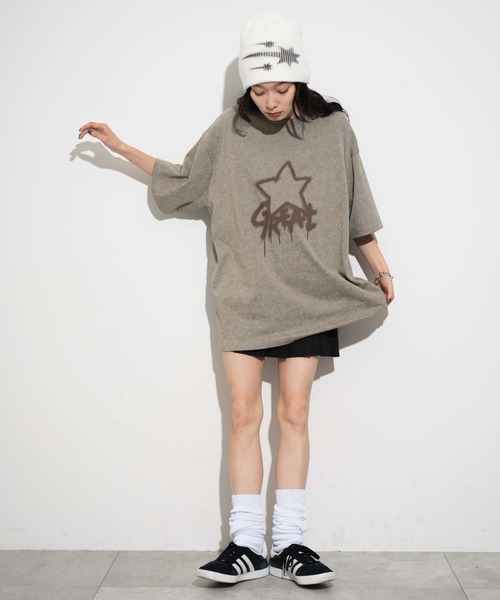 WEGO（ウィゴー）の「WEGO/スノーダイグラフィックT（Tシャツ/カットソー・メンズ・オレンジ/ブラック/ベージュ/ブラック系その他/ダークグレー・MEDIUM/LARGE）」の21枚目の写真