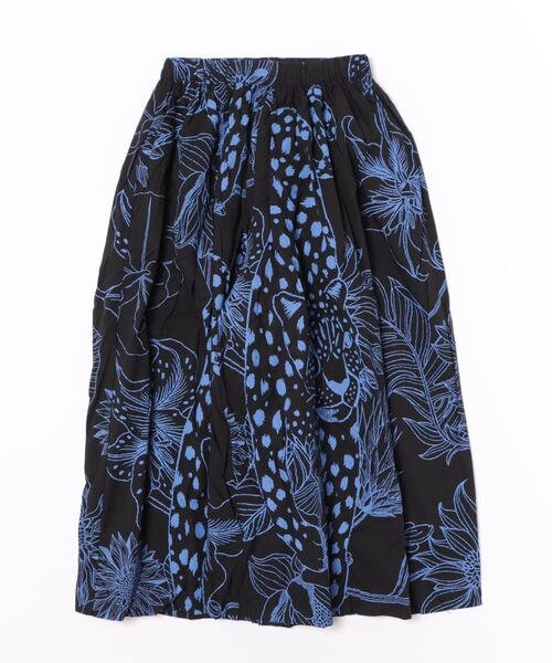 【セール】(BD)【ihana】ヒョウ ボタニカル フレアー パンツ（チノパンツ）｜BARNDOOR（バーンドア）