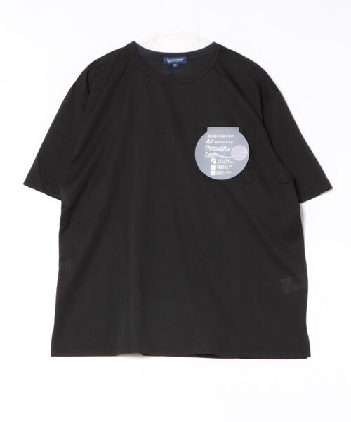 Blue Standard (ブルースタンダード)の「【BLUE STANDARD/ブルースタンダード】エアースルーテック ポケット付Tシャツ 全方向ストレッチ 軽量 速乾(Tシャツ/カットソー・メンズ・ブラック/ネイビー・MEDIUM/LARGE/X-LARGE)」の6枚目の写真
