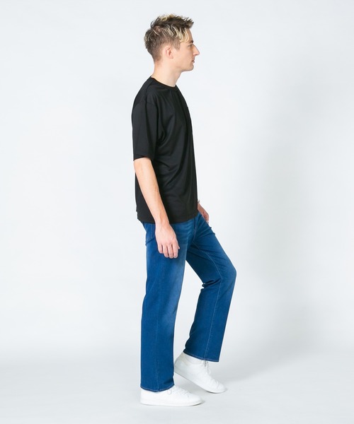 Blue Standard (ブルースタンダード)の「【BLUE STANDARD/ブルースタンダード】エアースルーテック ポケット付Tシャツ 全方向ストレッチ 軽量 速乾(Tシャツ/カットソー・メンズ・ブラック/ネイビー・MEDIUM/LARGE/X-LARGE)」の3枚目の写真