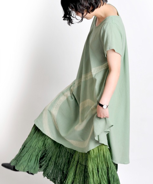 マヌヘアリイ manuhealii XL チュニック ミニワンピース 緑 2025年最新】マヌヘアリィ ワンピースの人気アイテム - メルカリ