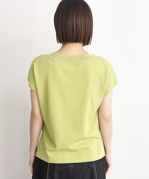 THE SHOP TK (ザ ショップ ティーケー )の「◆【UVケア/さらりと柔らかい/洗える】フレンチスリーブニットTEE(ニット/セーター・レディース・オフホワイト/ブラック/スモーキーグリーン系/ブラウン系その他・12/13)」の20枚目の写真