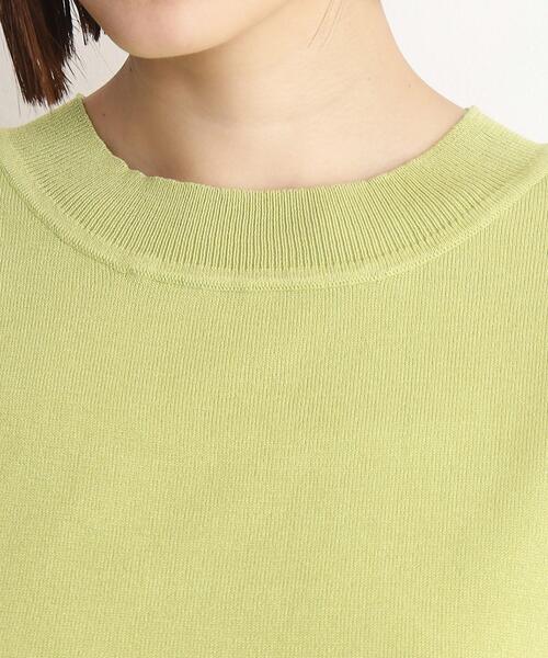THE SHOP TK (ザ ショップ ティーケー )の「◆【UVケア/さらりと柔らかい/洗える】フレンチスリーブニットTEE(ニット/セーター・レディース・オフホワイト/ブラック/スモーキーグリーン系/ブラウン系その他・12/13)」の19枚目の写真