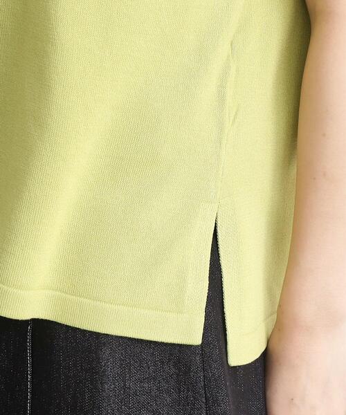 THE SHOP TK (ザ ショップ ティーケー )の「◆【UVケア/さらりと柔らかい/洗える】フレンチスリーブニットTEE(ニット/セーター・レディース・オフホワイト/ブラック/スモーキーグリーン系/ブラウン系その他・12/13)」の17枚目の写真