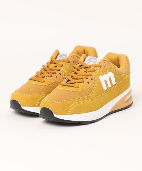 moz(モズ)の「moz(モズ)エア入り厚底ソールワントーンスニーカー(スニーカー・レディース・グレー/グレイッシュベージュ/ブラック×ホワイト/マスタード/グリーン/ブルー・22.5cm/23.5cm/24.5cm/23.0cm/24.0cm)」の6枚目の写真