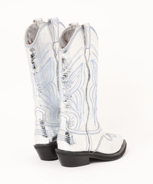 Desigual(デシグアル)の「JOLENECOWBOYブーツミドルハーフ レトロシルバー(ブーツ・レディース・ブラック・37/38/40/41/36)」の2枚目の写真