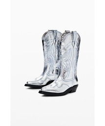 Desigual（デシグアル）の「JOLENECOWBOYブーツミドルハーフ レトロシルバー（ブーツ）」