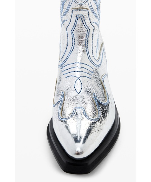 Desigual(デシグアル)の「JOLENECOWBOYブーツミドルハーフ レトロシルバー(ブーツ・レディース・ブラック・37/38/40/41/36)」の7枚目の写真