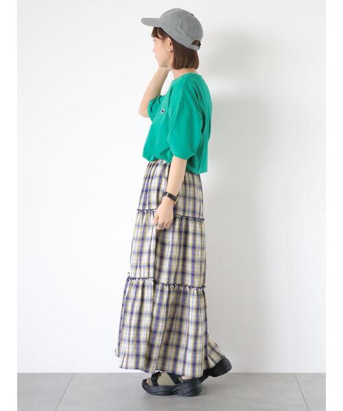 ehka sopo(エヘカソポ)の「シュナウザーワッペンTシャツ(Tシャツ/カットソー・レディース・オフホワイト/ピンク/ネイビー/グリーン・F)」の19枚目の写真