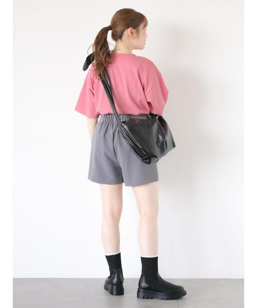 ehka sopo(エヘカソポ)の「シュナウザーワッペンTシャツ(Tシャツ/カットソー・レディース・オフホワイト/ピンク/ネイビー/グリーン・F)」の20枚目の写真