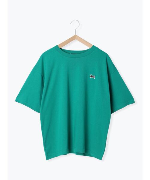 ehka sopo(エヘカソポ)の「シュナウザーワッペンTシャツ(Tシャツ/カットソー・レディース・オフホワイト/ピンク/ネイビー/グリーン・F)」の11枚目の写真