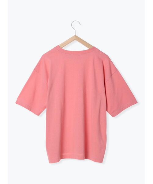 ehka sopo(エヘカソポ)の「シュナウザーワッペンTシャツ(Tシャツ/カットソー・レディース・オフホワイト/ピンク/ネイビー/グリーン・F)」の22枚目の写真