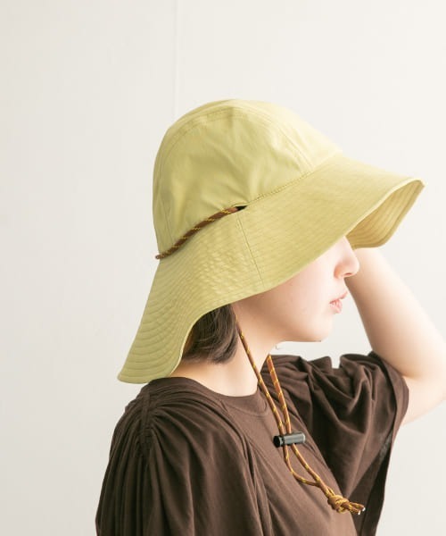 KBF（ケイビーエフ）の「コード付きワイドブリムHAT（ハット・レディース・ブラック/ベージュ系その他・ONE）」の5枚目の写真