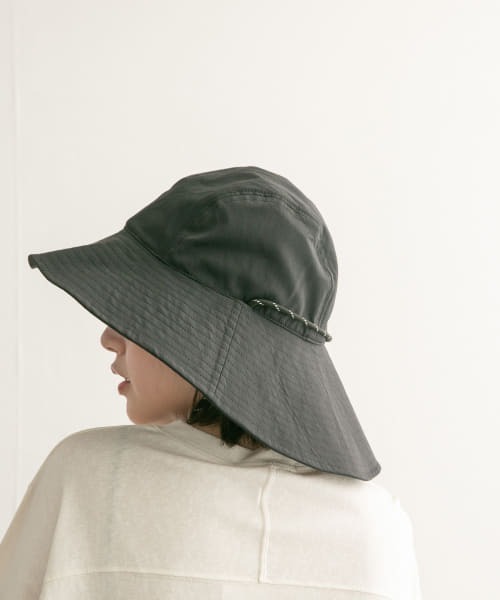 KBF（ケイビーエフ）の「コード付きワイドブリムHAT（ハット・レディース・ブラック/ベージュ系その他・ONE）」の19枚目の写真