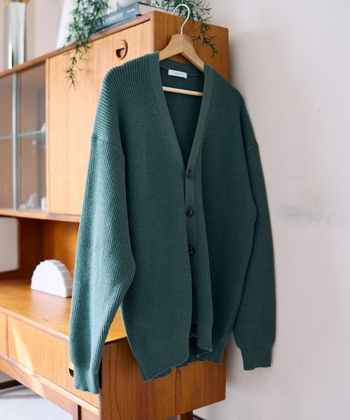 B.C STOCK（ベーセーストック）の「アゼカーディガン（カーディガン/ボレロ・メンズ・ブラウン/グリーン/イエロー・FREE）」の3枚目の写真