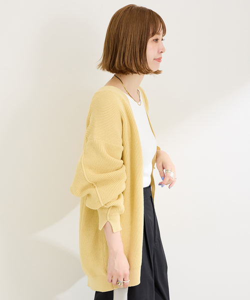 B.C STOCK（ベーセーストック）の「アゼカーディガン（カーディガン/ボレロ・メンズ・ブラウン/グリーン/イエロー・FREE）」の22枚目の写真