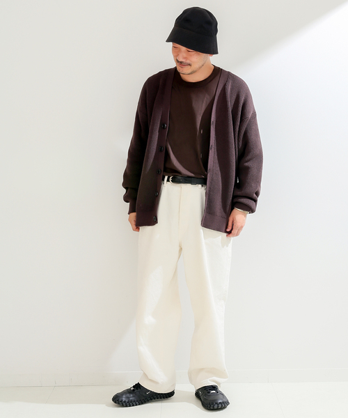 B.C STOCK（ベーセーストック）の「アゼカーディガン（カーディガン/ボレロ・メンズ・ブラウン/グリーン/イエロー・FREE）」の16枚目の写真