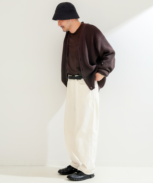 B.C STOCK（ベーセーストック）の「アゼカーディガン（カーディガン/ボレロ・メンズ・ブラウン/グリーン/イエロー・FREE）」の17枚目の写真