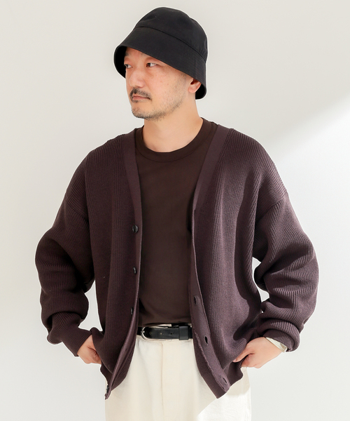 B.C STOCK（ベーセーストック）の「アゼカーディガン（カーディガン/ボレロ・メンズ・ブラウン/グリーン/イエロー・FREE）」の19枚目の写真